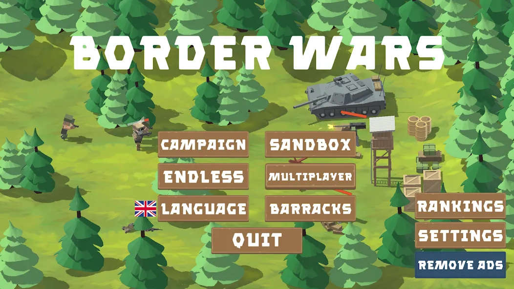 Border Wars: Army Simulator [МОД: Бесконечные деньги, Монеты и Мега MOD] Screenshot 1