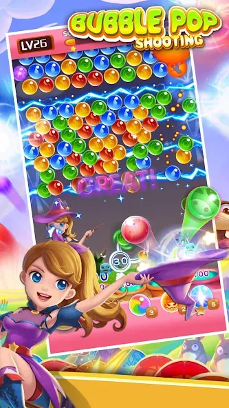 Bubble Pop - Classic Bubble Sh (Бабл Поп) [МОД: Меню, Бесконечные монеты и Открытые уровни] Screenshot 1