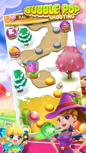 Bubble Pop - Classic Bubble Sh (Бабл Поп) [МОД: Меню, Бесконечные монеты и Открытые уровни] Screenshot 2