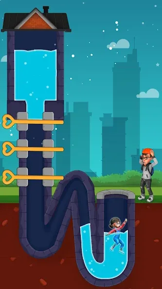 Pull The String : Nick's Quest (Пул Зе Стринг) [МОД: Много монет, Открытые уровни и Мега MOD] Screenshot 2