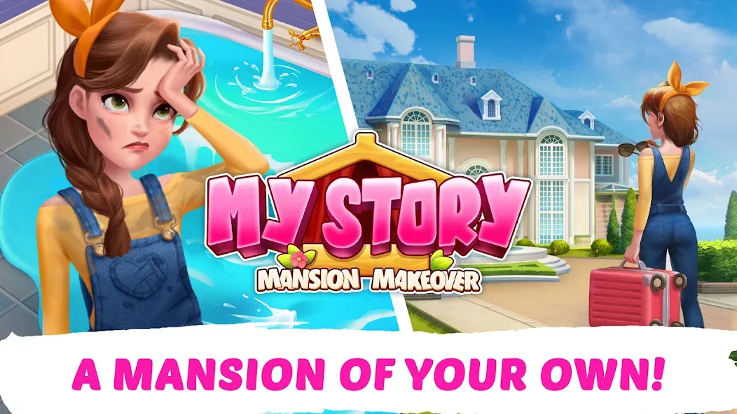 My Story - Mansion Makeover [МОД: Все открыто, Дополнительные деньги и Меню MOD] Screenshot 1