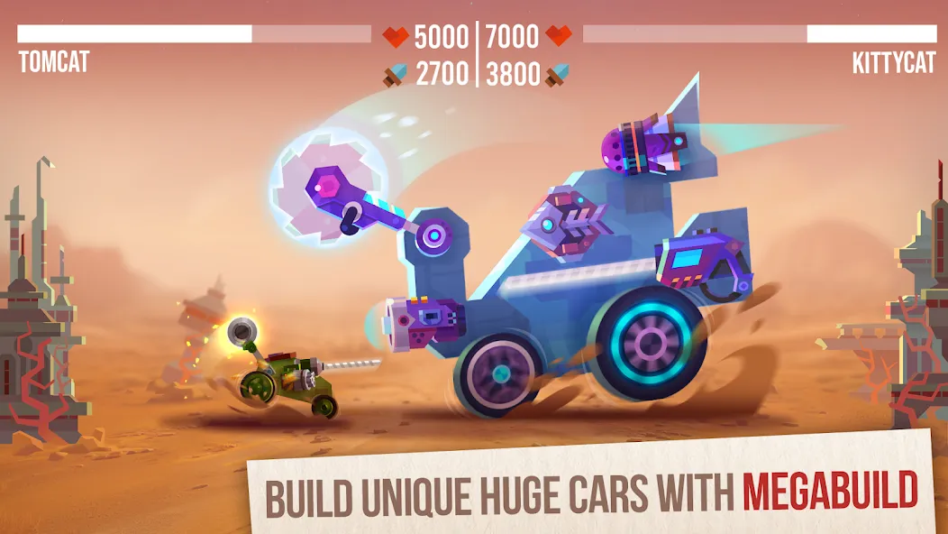 CATS: Crash Arena Turbo Stars (Кэтс) [МОД: Много денег, Монет и Все открыто] Screenshot 1