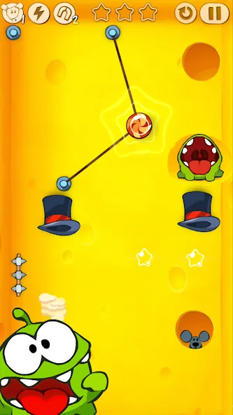 Cut the Rope (Кат зе Роуп) [МОД: Меню, Бесконечные монеты и Открытые уровни] Screenshot 2