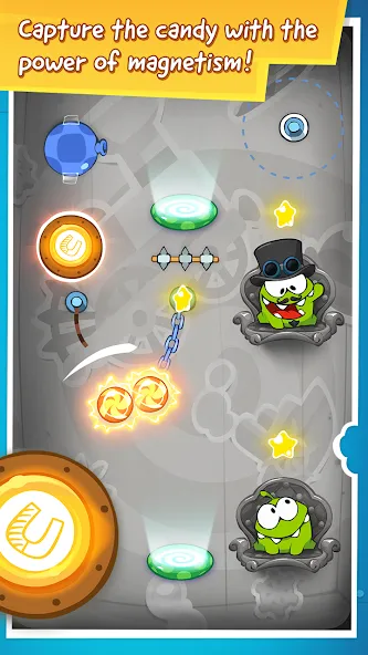 Cut the Rope: Time Travel (Сат зе Роуп) [МОД: Бесконечные деньги, Монеты и Мега MOD] Screenshot 2