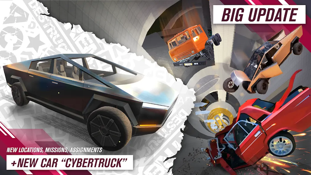 All Cars Crash (Олл Карс Краш) [МОД: Меню, Бесконечные монеты и Открытые уровни] Screenshot 1
