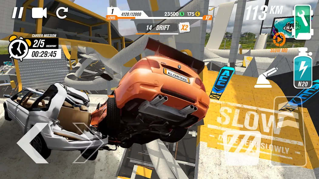 All Cars Crash (Олл Карс Краш) [МОД: Меню, Бесконечные монеты и Открытые уровни] Screenshot 4