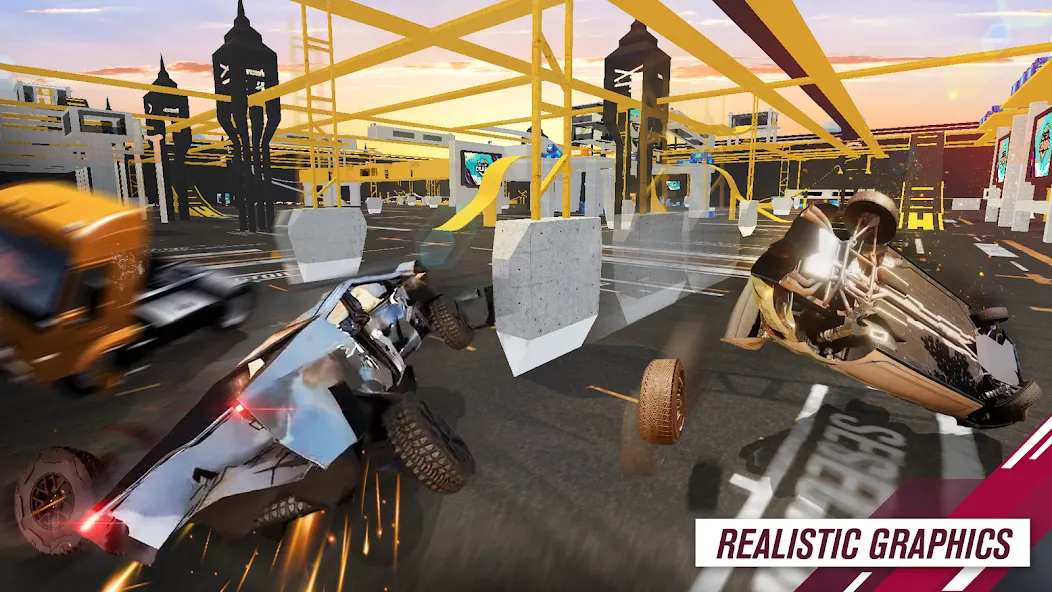 All Cars Crash (Олл Карс Краш) [МОД: Меню, Бесконечные монеты и Открытые уровни] Screenshot 5