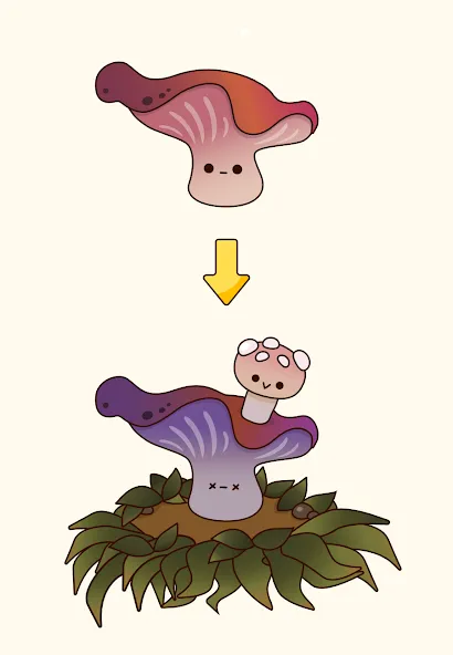 Mushroom Stories Clicker [МОД: Много денег, Монет и Все открыто] Screenshot 2
