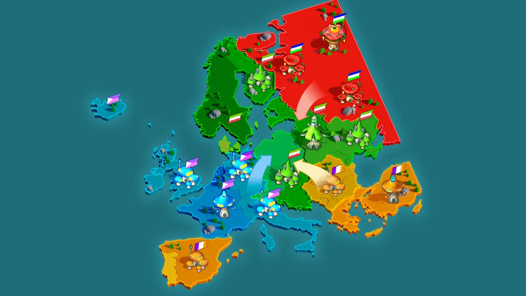 Mushroom Wars 2: RTS Strategy (Мушрум Варс 2) [МОД: Много денег, Монет и Все открыто] Screenshot 1