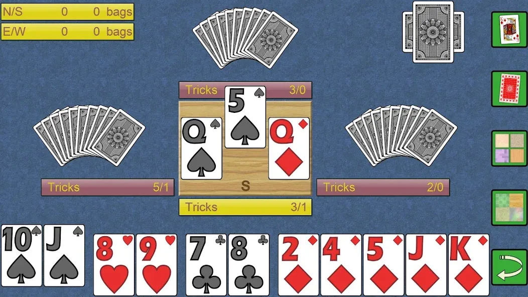 Spades V+, spades card game [МОД: Меню, Бесконечные монеты и Открытые уровни] Screenshot 1
