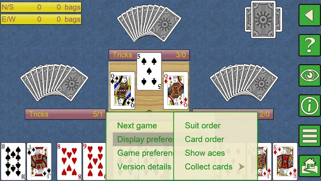 Spades V+, spades card game [МОД: Меню, Бесконечные монеты и Открытые уровни] Screenshot 3