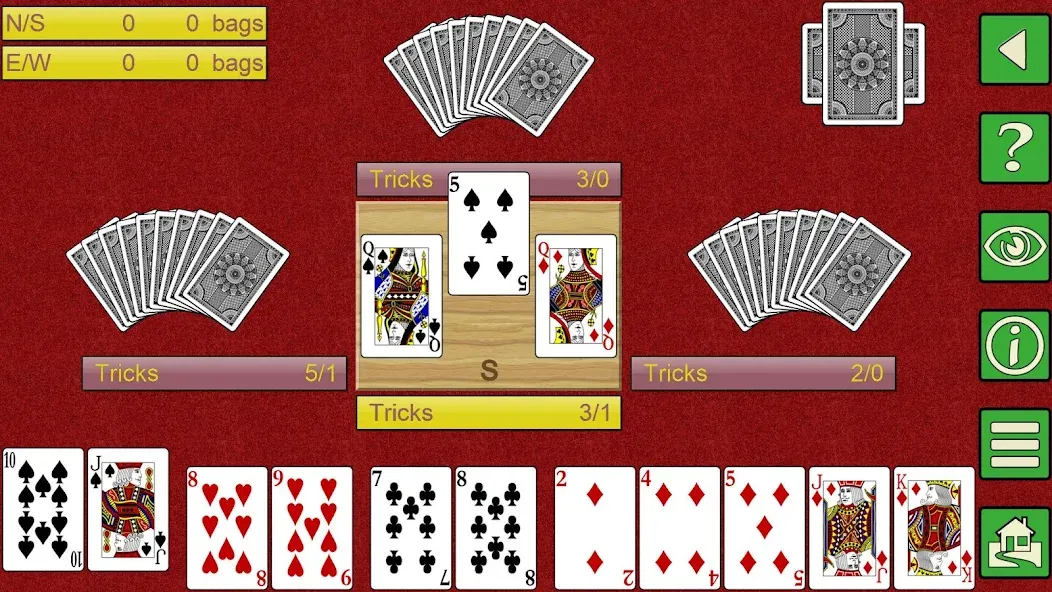Spades V+, spades card game [МОД: Меню, Бесконечные монеты и Открытые уровни] Screenshot 4