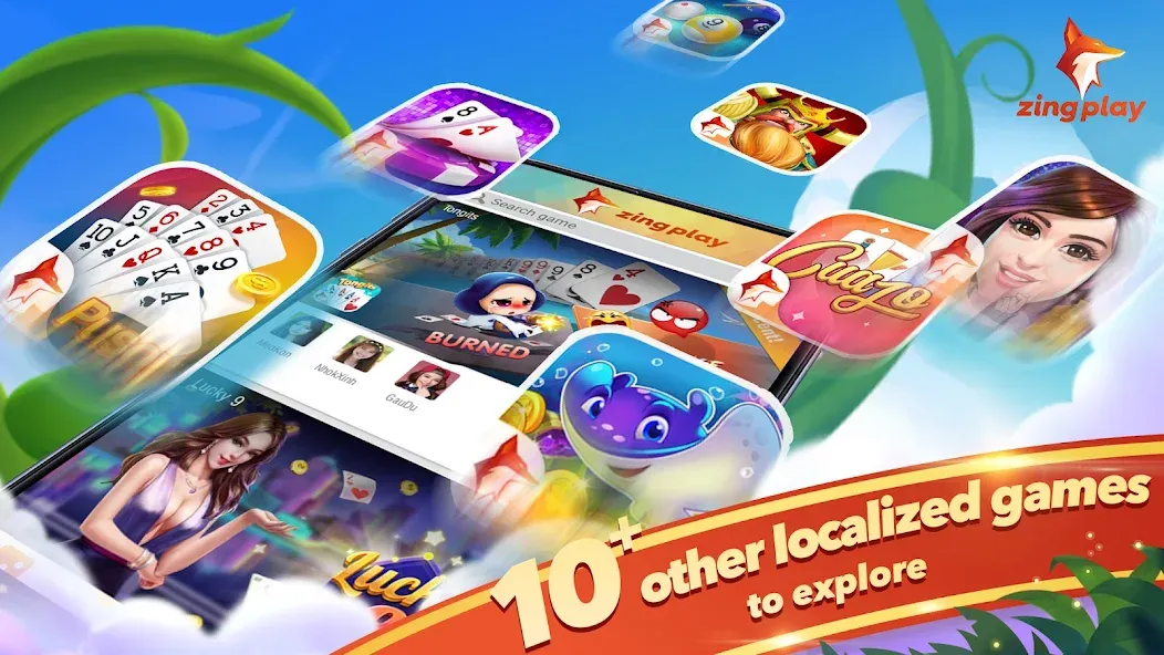 Tongits Zingplay - Card Game (Тонгитс Зингплей) [МОД: Все открыто, Дополнительные деньги и Меню MOD] Screenshot 5