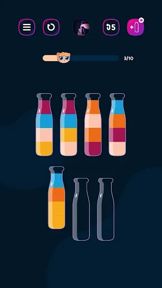 Get Color - Water Sort Puzzle [МОД: Много монет, Открытые уровни и Мега MOD] Screenshot 3