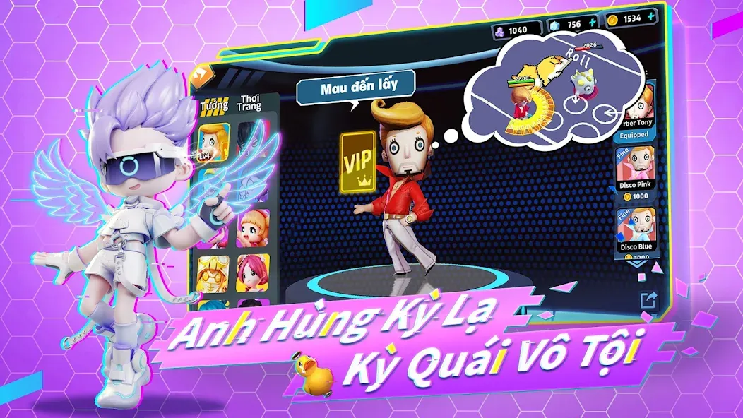 Đấu Trường Kỳ Lạ - Gzone [МОД: Много денег, Монет и Все открыто] Screenshot 2