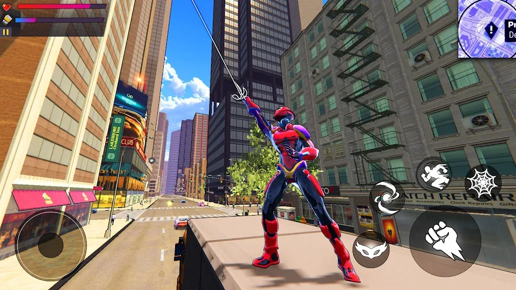 Spider Hero:Super City Hero (пайдер Хиро) [МОД: Много монет, Открытые уровни и Мега MOD] Screenshot 2