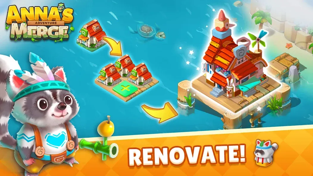 Anna's Merge Adventure [МОД: Меню, Бесконечные монеты и Открытые уровни] Screenshot 1