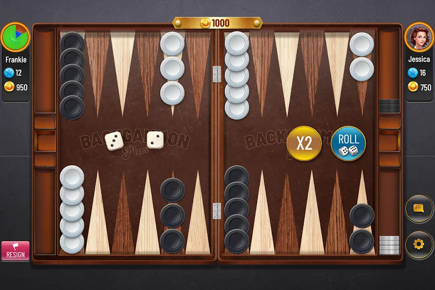 Backgammon Plus - Board Game (Бэкгаммон Плюс) [МОД: Деньги, Монеты и Меню MOD] Screenshot 1