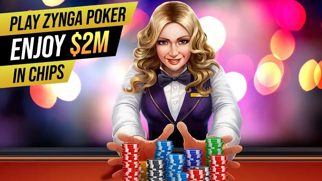 Zynga Poker ™ – Texas Holdem (Зинга Покер) [МОД: Много денег, Монет и Все открыто] Screenshot 2