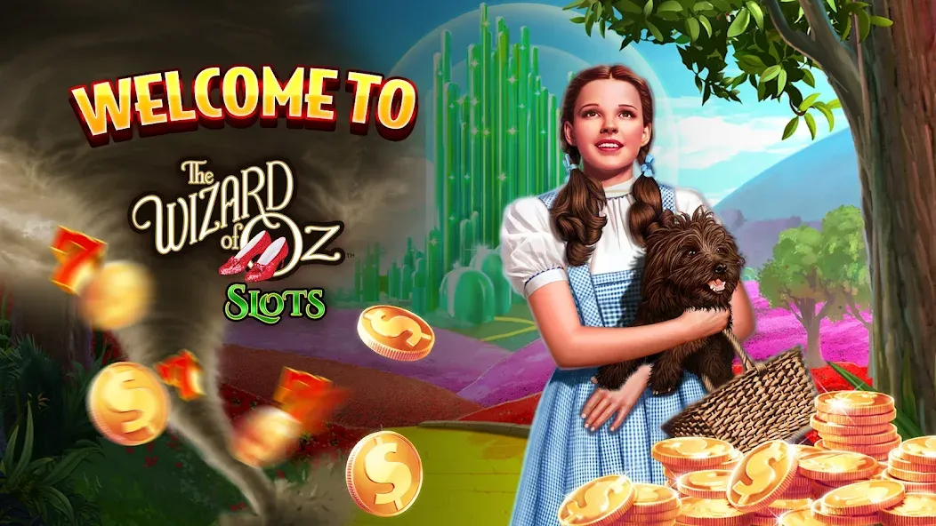 Wizard of Oz Slots Games (Волшебник из страны Оз игровой автомат) [МОД: Деньги, Монеты и Меню MOD] Screenshot 1