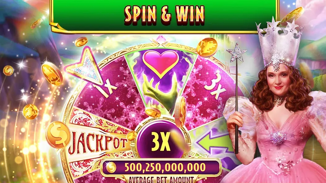 Wizard of Oz Slots Games (Волшебник из страны Оз игровой автомат) [МОД: Деньги, Монеты и Меню MOD] Screenshot 4