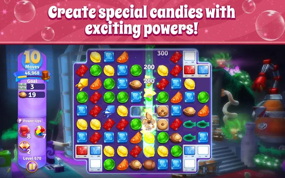 Wonka's World of Candy Match 3 [МОД: Все открыто, Дополнительные деньги и Меню MOD] Screenshot 4