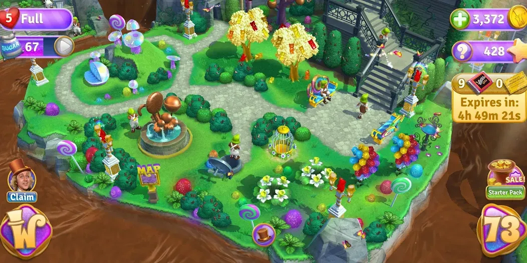 Wonka's World of Candy Match 3 [МОД: Все открыто, Дополнительные деньги и Меню MOD] Screenshot 5