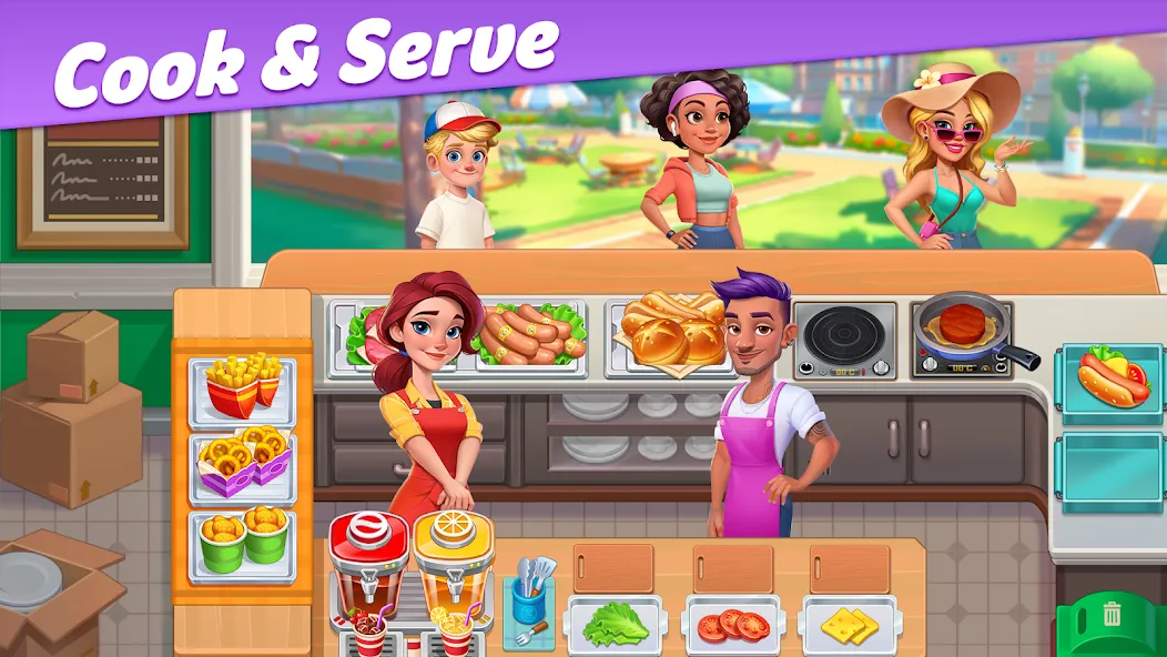 Restaurant Rescue - Food Games (Ресторанный спасатель) [МОД: Много монет, Открытые уровни и Мега MOD] Screenshot 1