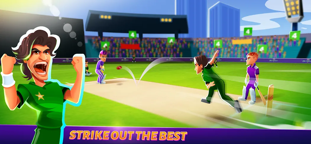 Hitwicket An Epic Cricket Game (Хитвикет) [МОД: Много монет, Открытые уровни и Мега MOD] Screenshot 3