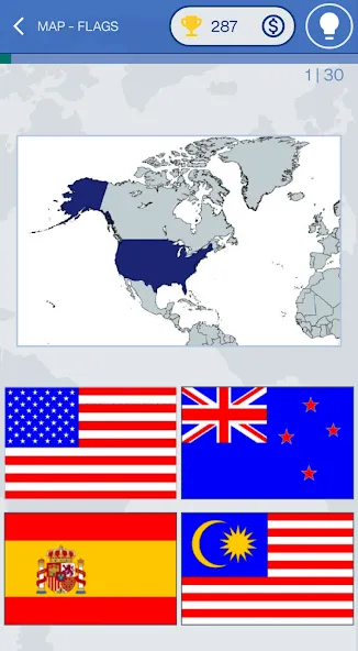 The Flags of the World Quiz [МОД: Все открыто, Дополнительные деньги и Меню MOD] Screenshot 4