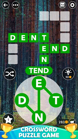 Word Cross: Offline Word Games [МОД: Много монет, Открытые уровни и Мега MOD] Screenshot 1