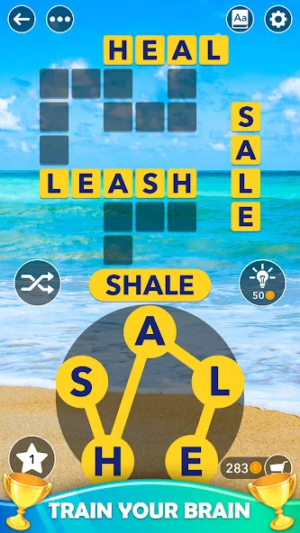 Word Cross: Offline Word Games [МОД: Много монет, Открытые уровни и Мега MOD] Screenshot 3