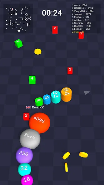 Cube Arena 2048: Merge Numbers [МОД: Много денег, Монет и Все открыто] Screenshot 1