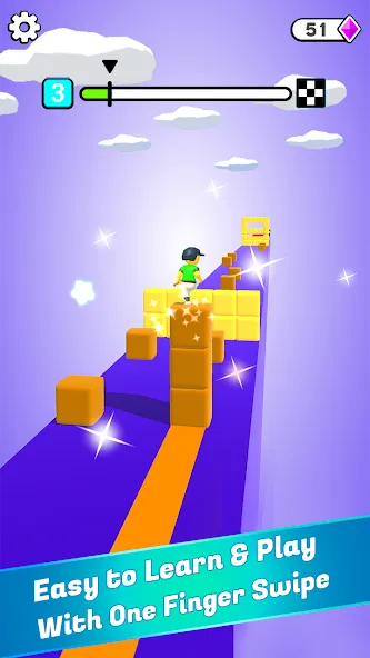 Block Surfer (Блок Серфер) [МОД: Деньги, Монеты и Меню MOD] Screenshot 1