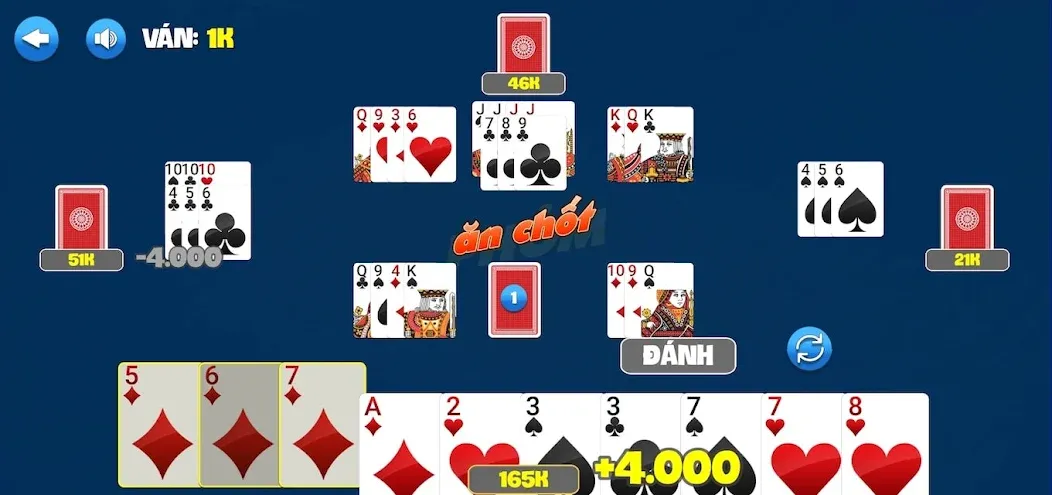 Phỏm [МОД: Много денег, Монет и Все открыто] Screenshot 1