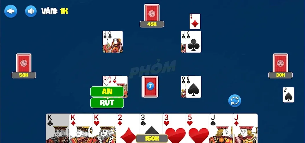 Phỏm [МОД: Много денег, Монет и Все открыто] Screenshot 2