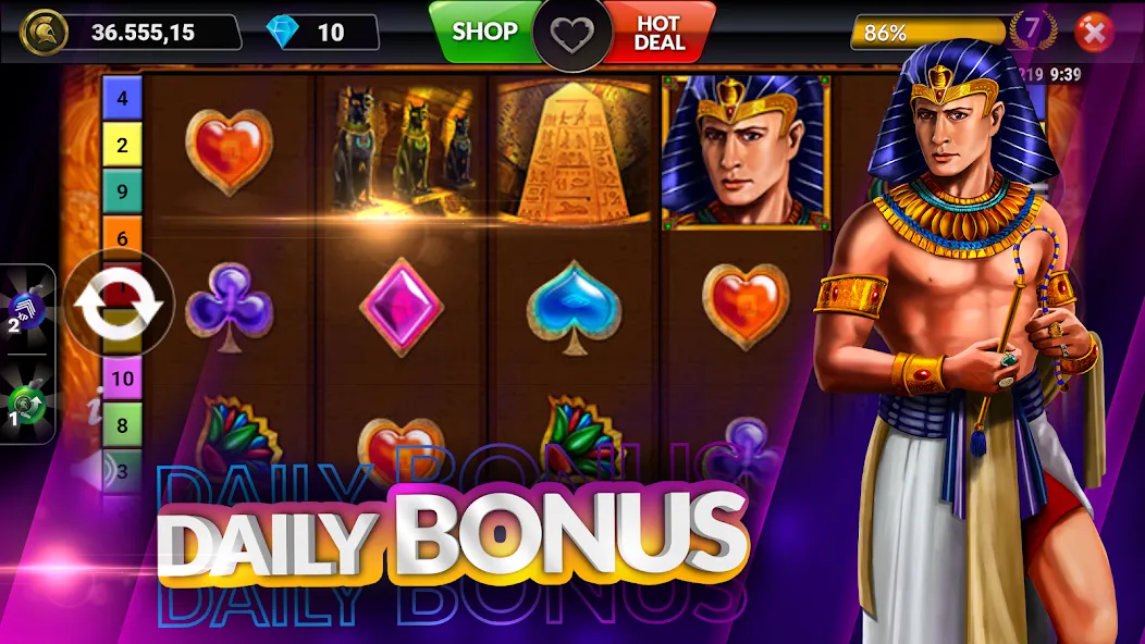 SpinArena Online Casino Slots (СпинАрена Онлайн Казино Слоты) [МОД: Все открыто, Дополнительные деньги и Меню MOD] Screenshot 4