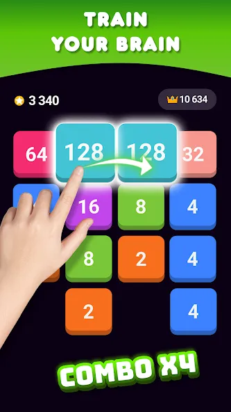 2048: Puzzle Game! Merge Block (Две тысячи сорок восемь) [МОД: Меню, Бесконечные монеты и Открытые уровни] Screenshot 5