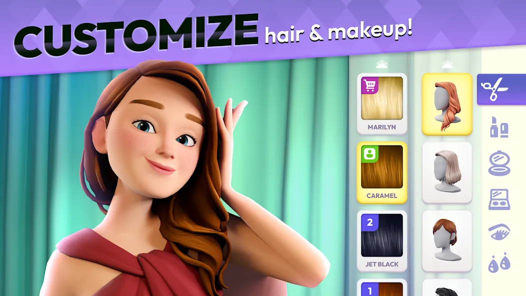Makeover Match - Fashion Game (Мейковер Матч) [МОД: Много денег, Монет и Все открыто] Screenshot 1