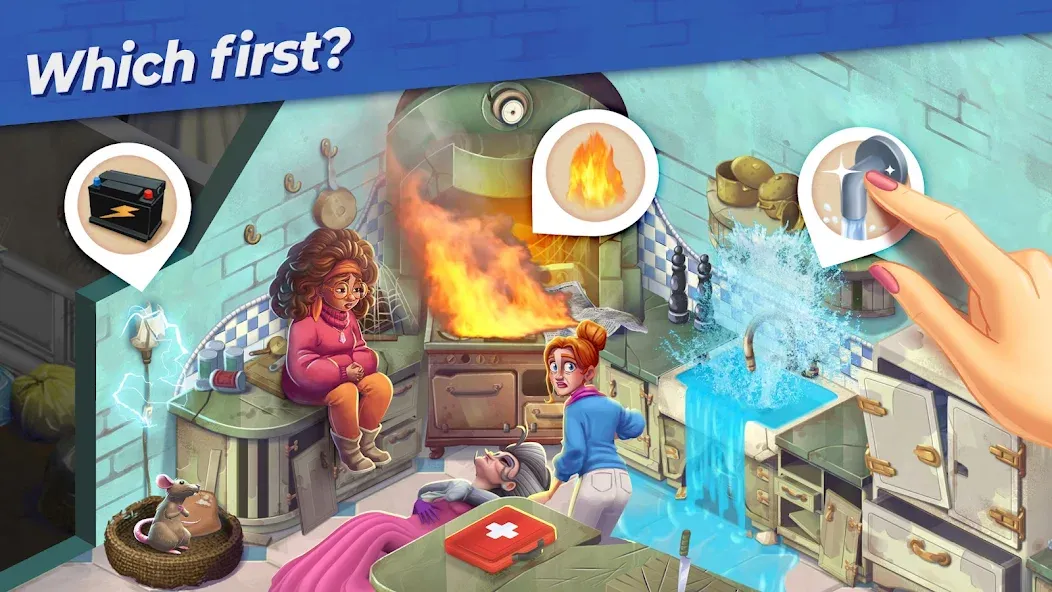 Penny & Flo: Home Renovation [МОД: Меню, Бесконечные монеты и Открытые уровни] Screenshot 2