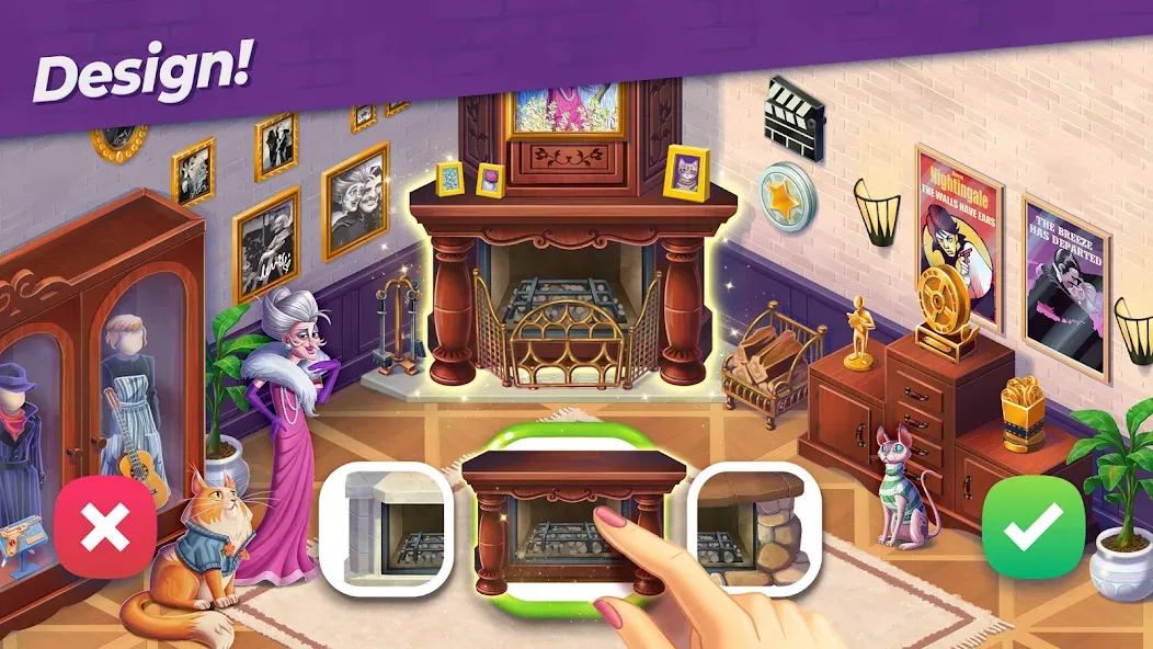 Penny & Flo: Home Renovation [МОД: Меню, Бесконечные монеты и Открытые уровни] Screenshot 4