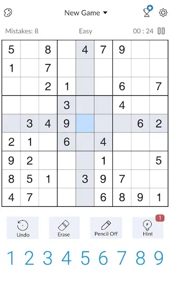 Sudoku - Classic Sudoku Puzzle [МОД: Меню, Бесконечные монеты и Открытые уровни] Screenshot 2