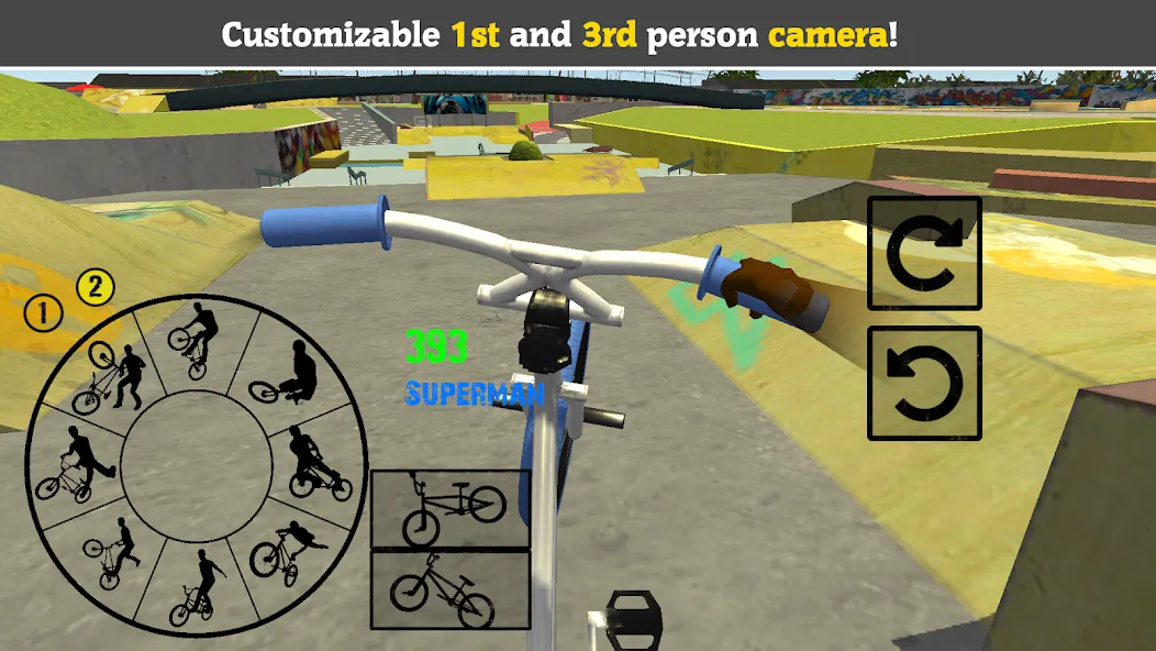 BMX FE3D 2 (БМХ ФЭ3Д 2) [МОД: Бесконечные деньги, Монеты и Мега MOD] Screenshot 2