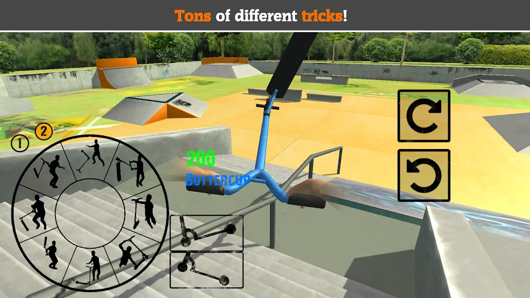 Scooter FE3D 2 (Скутер ФЭ3Д 2) [МОД: Много монет, Открытые уровни и Мега MOD] Screenshot 4