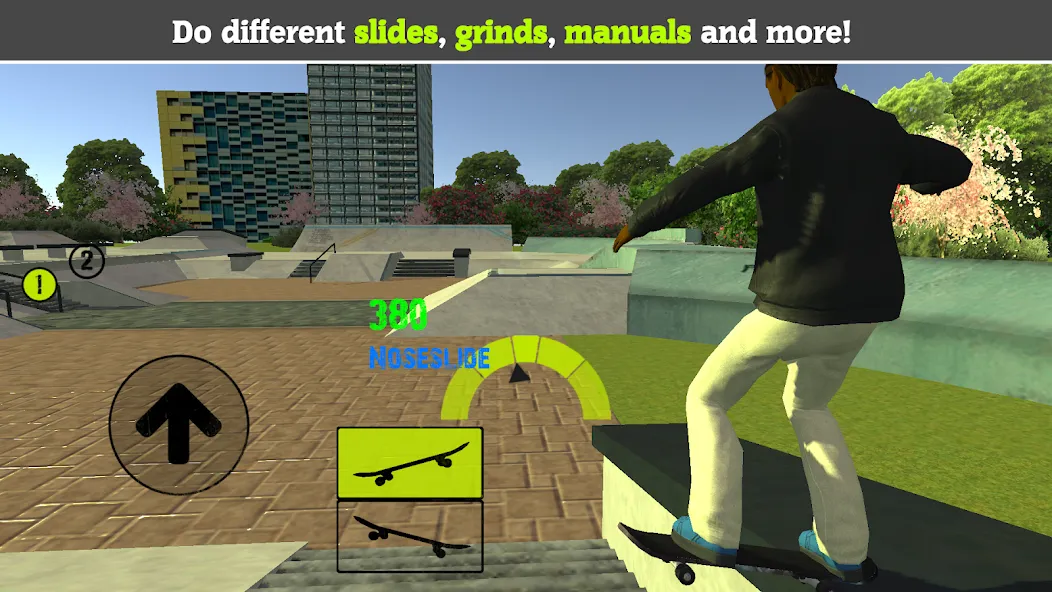 Skateboard FE3D 2 (Скейтборд 3D 2) [МОД: Все открыто, Дополнительные деньги и Меню MOD] Screenshot 1