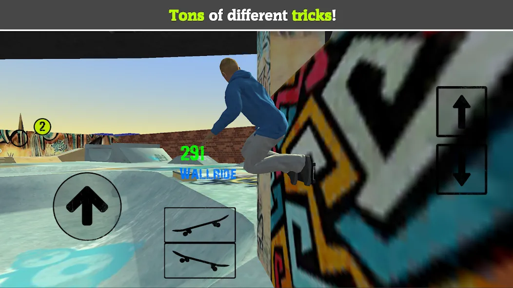 Skateboard FE3D 2 (Скейтборд 3D 2) [МОД: Все открыто, Дополнительные деньги и Меню MOD] Screenshot 2