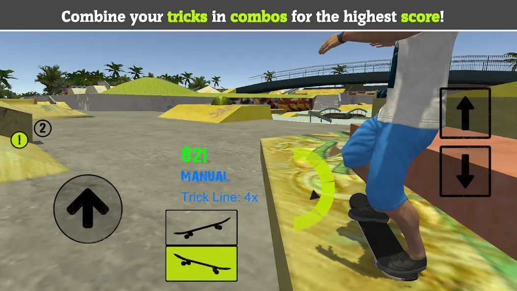 Skateboard FE3D 2 (Скейтборд 3D 2) [МОД: Все открыто, Дополнительные деньги и Меню MOD] Screenshot 4