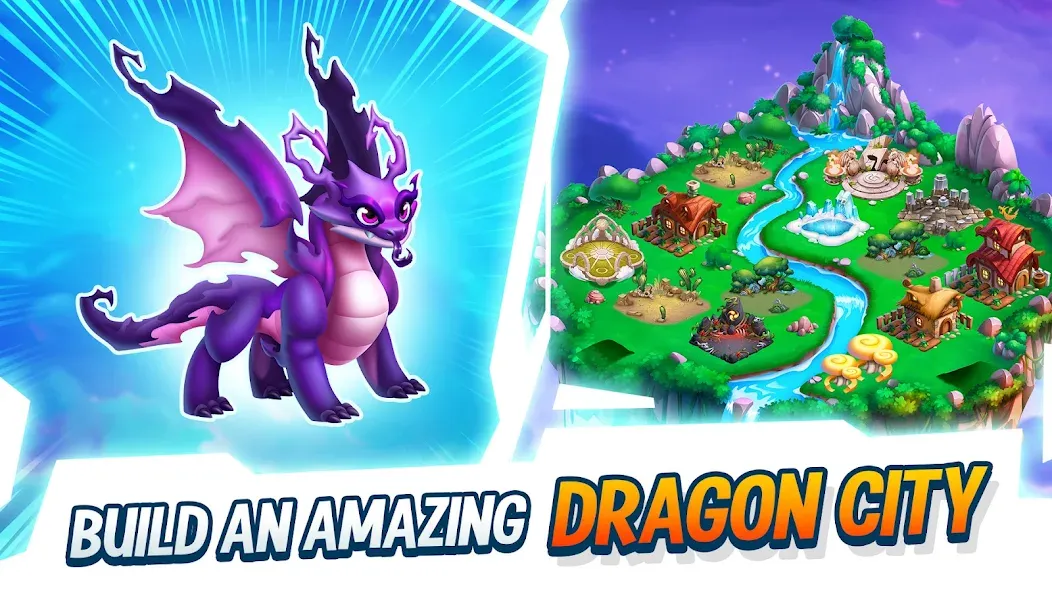 Dragon City: Mobile Adventure [МОД: Меню, Бесконечные монеты и Открытые уровни] Screenshot 3