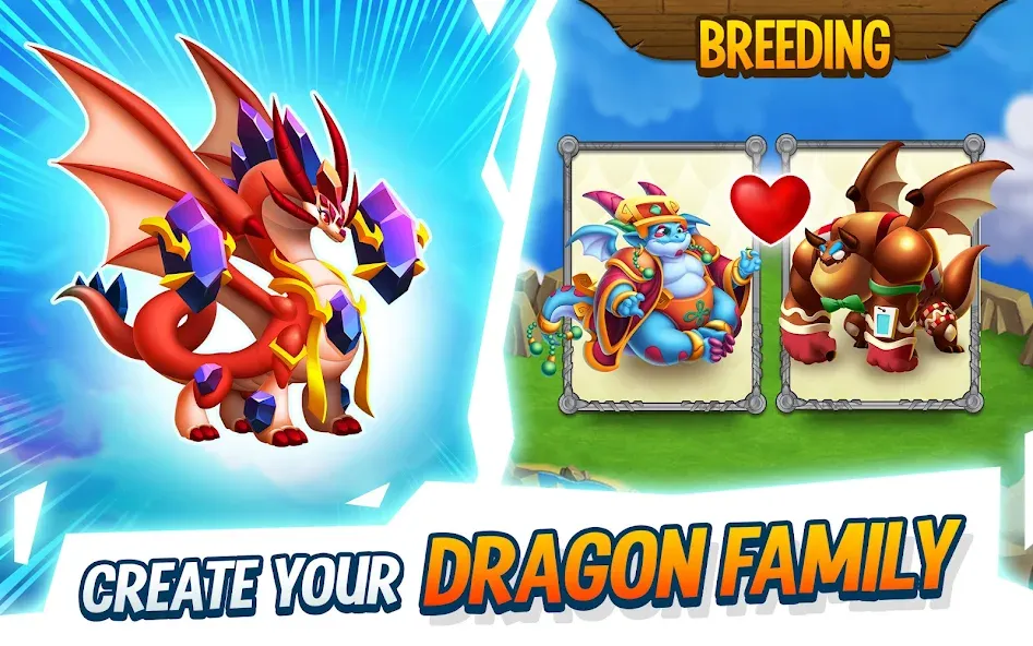 Dragon City: Mobile Adventure [МОД: Меню, Бесконечные монеты и Открытые уровни] Screenshot 5