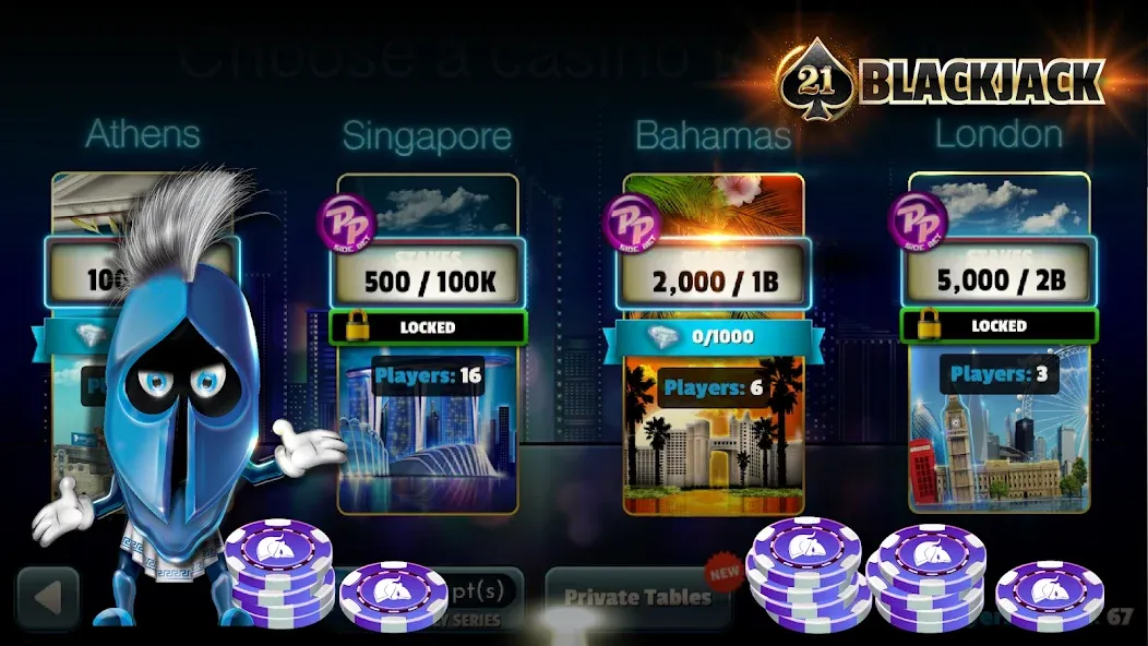 BlackJack 21 - Online Casino [МОД: Бесконечные деньги, Монеты и Мега MOD] Screenshot 2